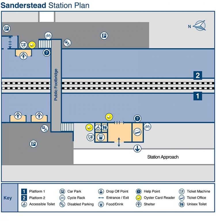 Sanderstead Station Plan