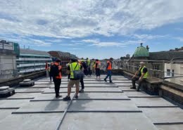 Filming on Brighton Station Roof (1)