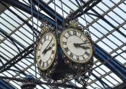 Brighton railway clock