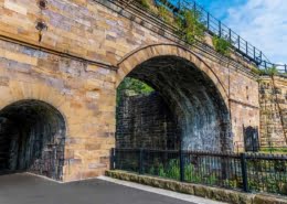 Arch under railway