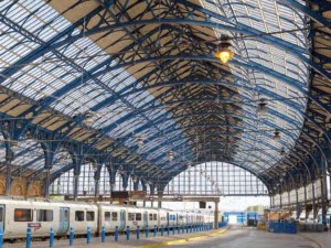 Inside Brighton railway station