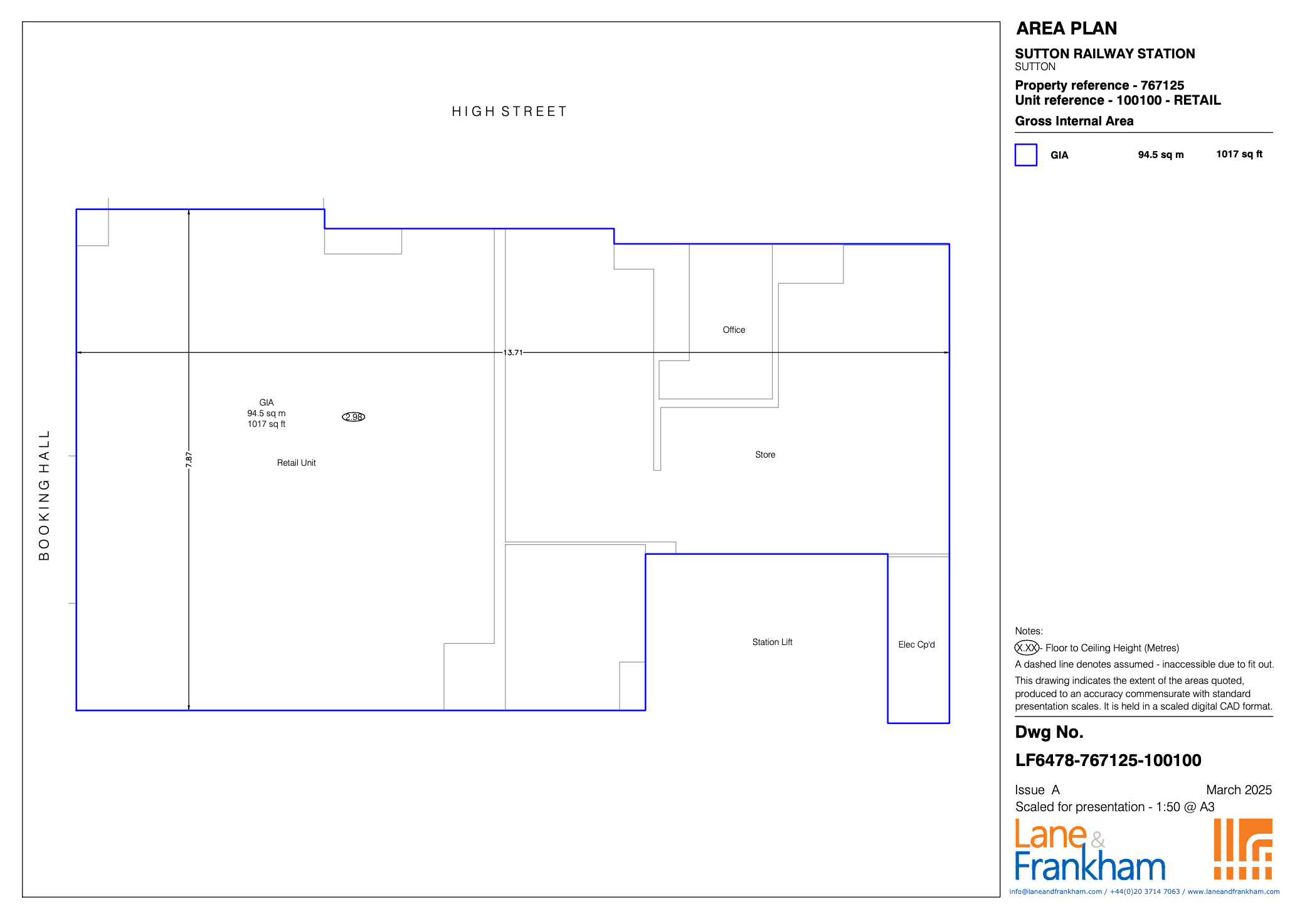 Sutton Vacant Retail Unit Ref 767125/100100 Floorplan (1)