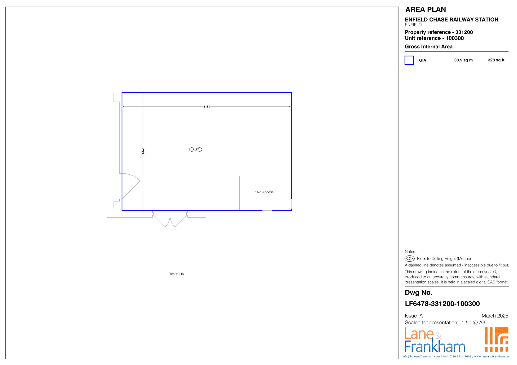 Enfield Chase Vacant Retail Unit 331200:100300 Floorplan